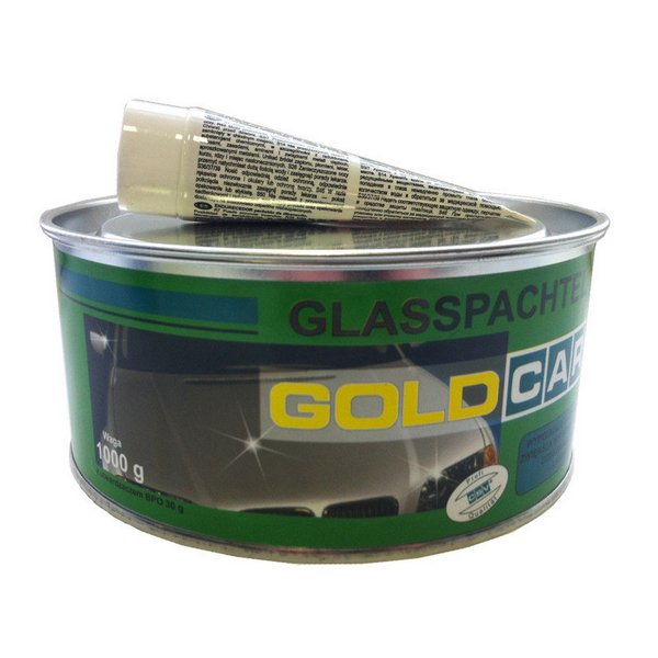 Шпаклівка зі скловолокном (1,0кг) Gold Car Glass - фото, зображення