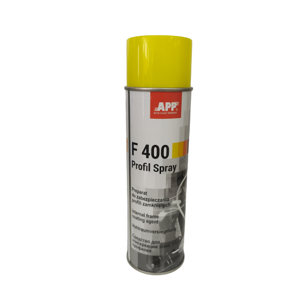 Мовіль профіль аерозоль APP-Profil F400 0,5л жовтий - фото, зображення