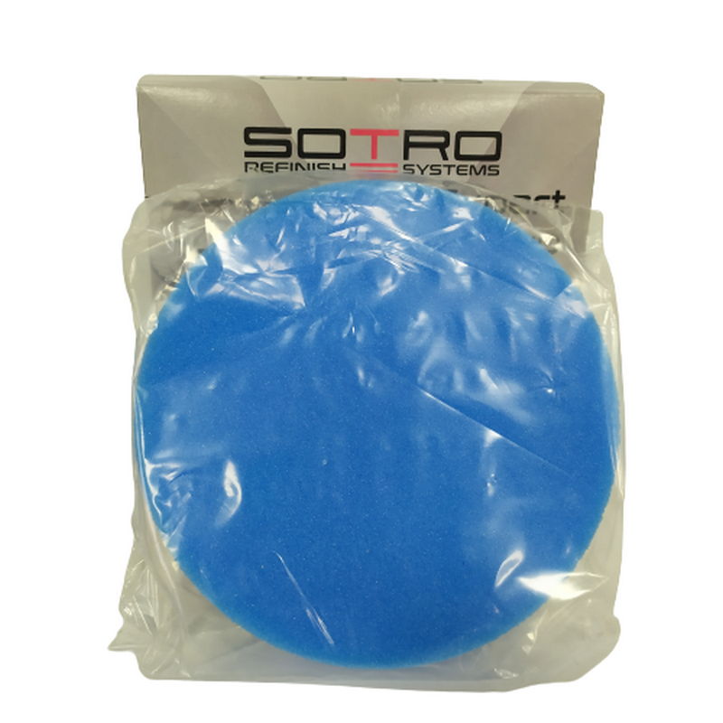 Круг полірувальний на липучці D150 SOTRO блакитний - фото, зображення
