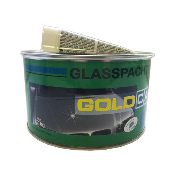 Шпаклівка зі сткловолокном (1,7кг) Gold Car Glass - фото, зображення