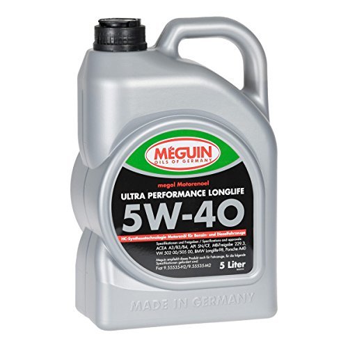 Моторне масло MEGUIN ULTRA PERFORMANCE LONGLIFE  SAE 5W -40 (5л) - фото, зображення
