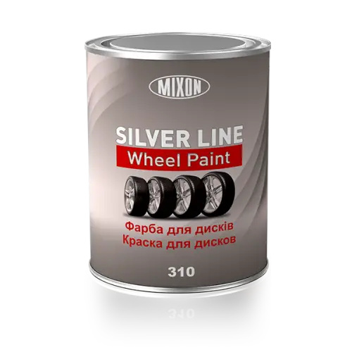 Фарба для дисків SILVER LINE MIXON 310 срібло 0,8л - фото, зображення