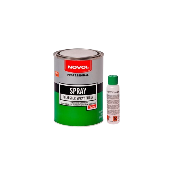 Рідка шпаклівка Novol Spray 1,2кг - фото, зображення