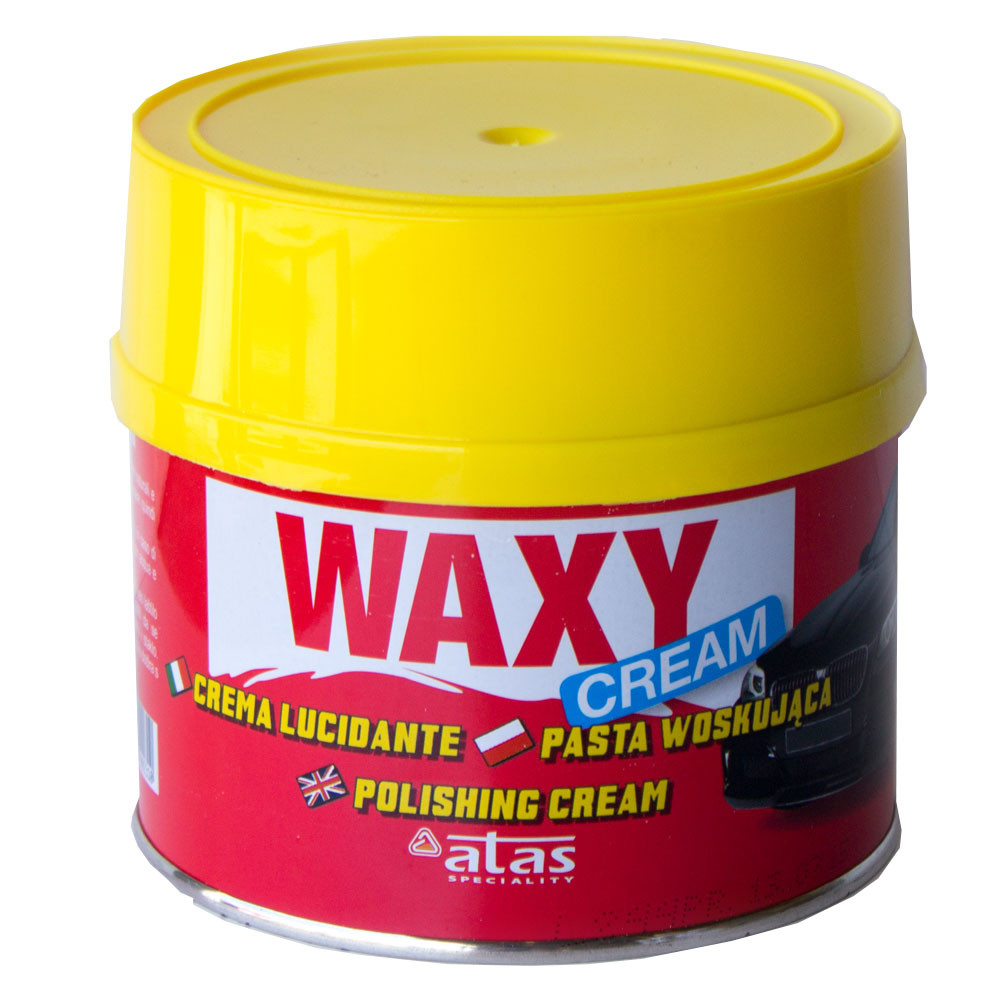 Поліроль Waxy 2000 cream ATAS 250мл паста+губка - фото, зображення