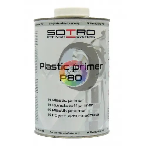 Грунт для пластику 1-K PRIMER P80 (1л) SOTRO прозорий - фото, зображення