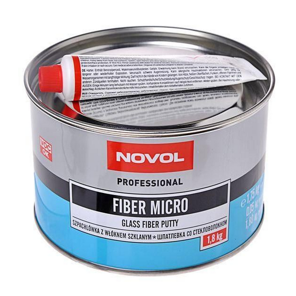 Шпаклевка с микро-стекловолокном Novol FIBER MICRO  1,8кг - изображение, фото