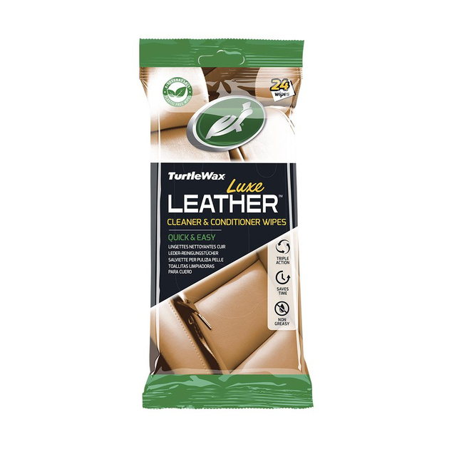 Серветки для очищення та кондиціонування LUXE Leather wipes TW 24шт в упаковці - фото, зображення