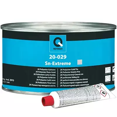 Шпатлівка Холодне Олово SN-EXSTREM Putty 1.5кг Q-ReFinish 20-029 - фото, зображення