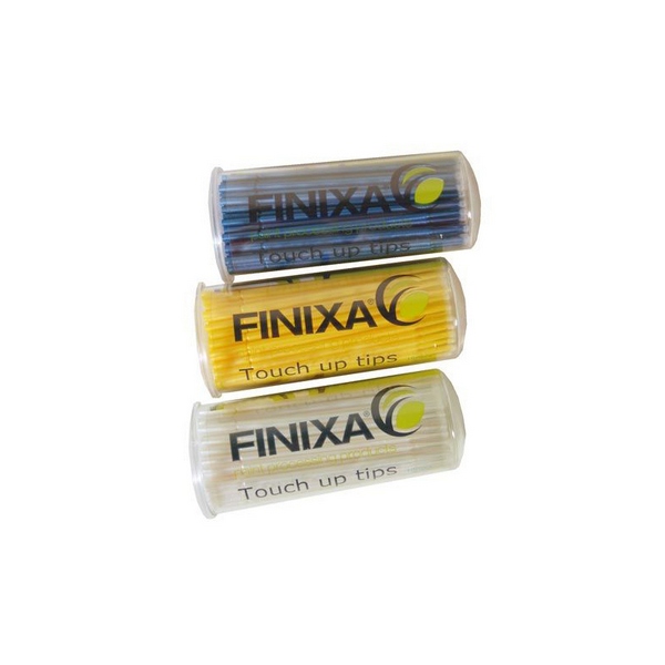 Палички для усунення дефектів покраски, коробка-дозатор-100 шт. ТОНКі жовті Finixa - фото, зображення