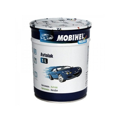 Автоемаль алкідна 427 Сіро-блакитна Mobihel  1,0л - фото, зображення