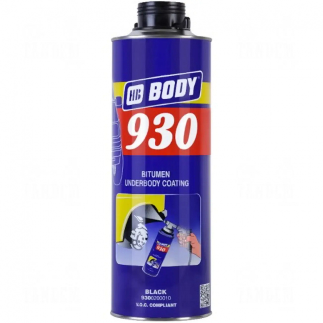 Антикоррозионный препарат для днища Body 930 1л черный - изображение, фото