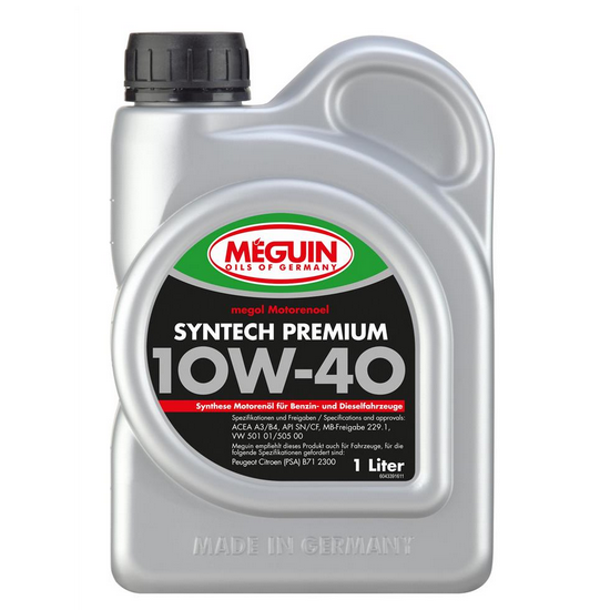 Моторне масло MEGUIN SYNTECH PREMIUM  SAE 10W -40 (1л) - фото, зображення