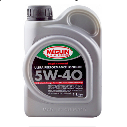 Моторне масло MEGUIN ULTRA PERFORMANCE LONGLIFE  SAE 5W -40 (1л) - фото, зображення