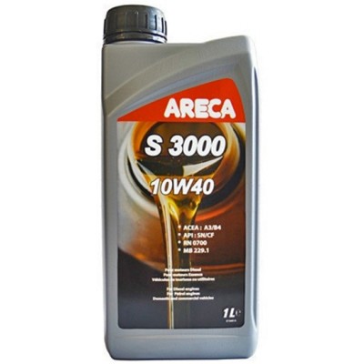 Моторне масло ARECA S3000  10W-40 1л - фото, зображення